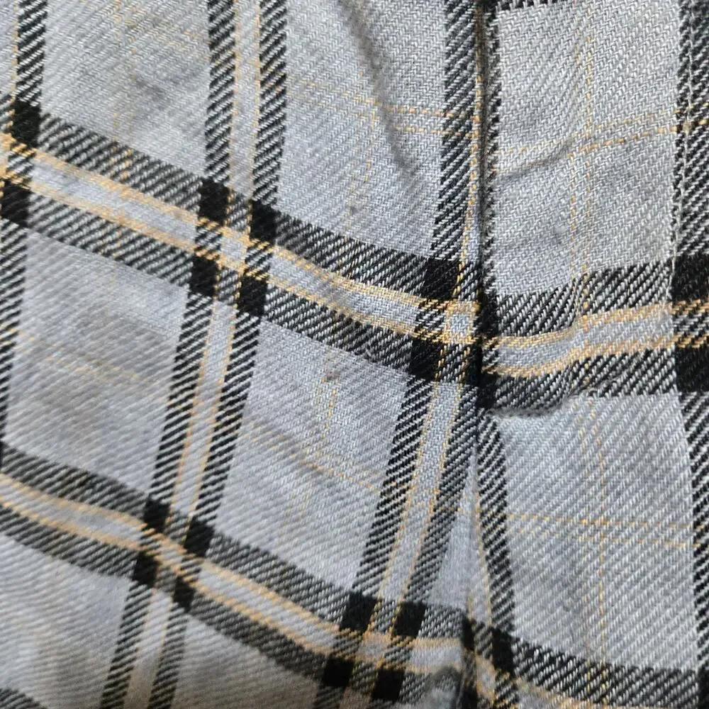 Reformation Linen Plaid Pants Size 0 Cropped Straight Leg